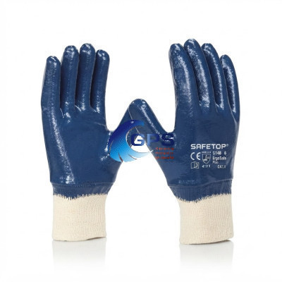 Gant en nitrile bleu ERGOSAFE PLUS