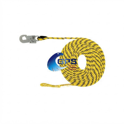 LIGNE DE VIE HORIZONTALE 5 m, polyester 10,5 mm avec mousqueton